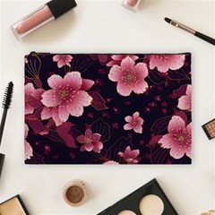 Flower Sakura Bloom Cosmetic Bag (large)