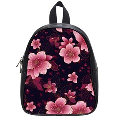 Flower Sakura Bloom School Bag (small)