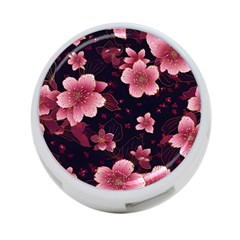 Flower Sakura Bloom 4-port Usb Hub (two Sides)