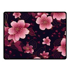 Flower Sakura Bloom Fleece Blanket (small)