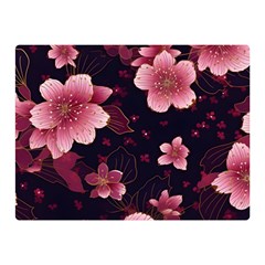 Flower Sakura Bloom Two Sides Premium Plush Fleece Blanket (mini)