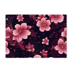 Flower Sakura Bloom Crystal Sticker (a4) by Maspions