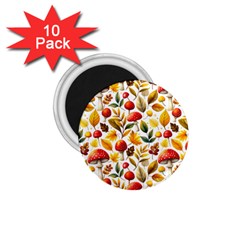 Mushroom Autumn Fall 1 75  Magnets (10 Pack) 