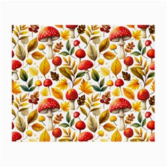 Mushroom Autumn Fall Small Glasses Cloth