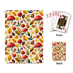 Mushroom Autumn Fall Playing Cards Single Design (rectangle)