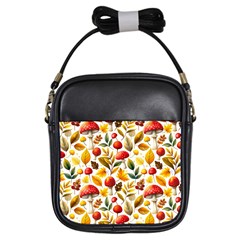 Mushroom Autumn Fall Girls Sling Bag