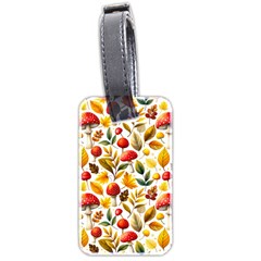 Mushroom Autumn Fall Luggage Tag (two Sides)