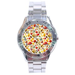 Mushroom Autumn Fall Stainless Steel Analogue Watch