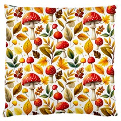 Mushroom Autumn Fall Large Cushion Case (one Side)