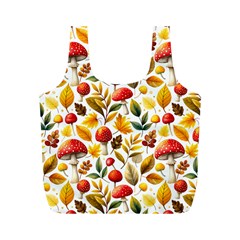 Mushroom Autumn Fall Full Print Recycle Bag (m)