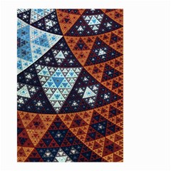 Fractal Triangle Geometric Abstract Pattern Small Garden Flag (two Sides) by Cemarart