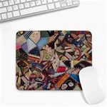 Background Embroidery Pattern Stitches Abstract Small Mousepad Front