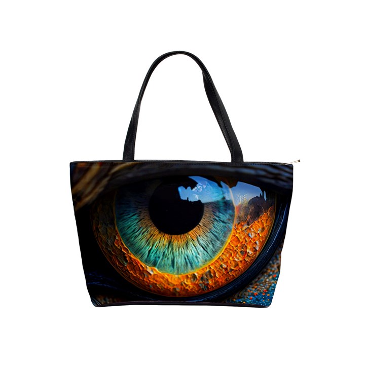 Eye Bird Feathers Vibrant Classic Shoulder Handbag