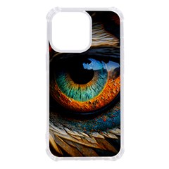 Eye Bird Feathers Vibrant Iphone 13 Pro Tpu Uv Print Case by Hannah976