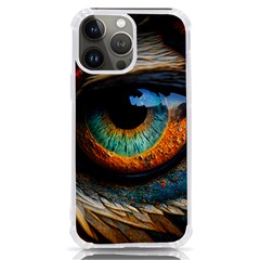 Eye Bird Feathers Vibrant Iphone 13 Pro Max Tpu Uv Print Case by Hannah976