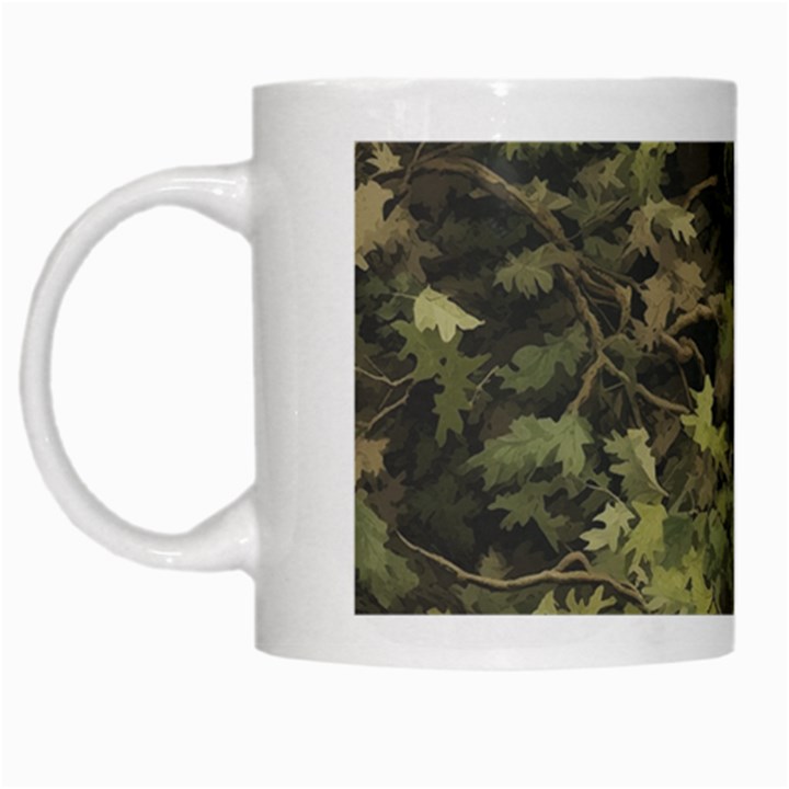 Camouflage Military White Mug