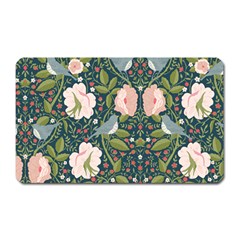 Spring Design With Watercolor Flowers Magnet (rectangular)