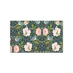 Spring Design with watercolor flowers Sticker Rectangular (100 pack) Front