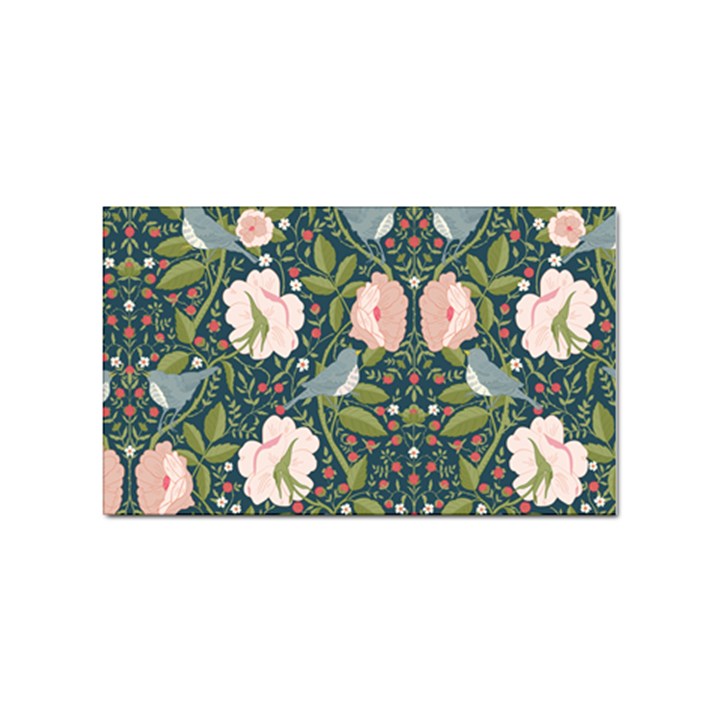 Spring Design with watercolor flowers Sticker Rectangular (100 pack)