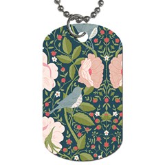 Spring Design With Watercolor Flowers Dog Tag (two Sides) by AlexandrouPrints