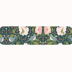 Spring Design With Watercolor Flowers Large Bar Mat