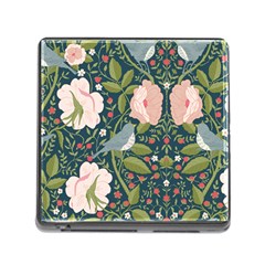 Spring Design With Watercolor Flowers Memory Card Reader (square 5 Slot) by AlexandrouPrints