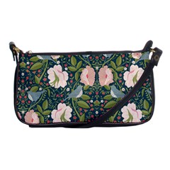 Spring Design With Watercolor Flowers Shoulder Clutch Bag by AlexandrouPrints