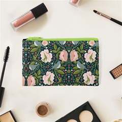 Spring Design With Watercolor Flowers Cosmetic Bag (xs)