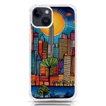 City New York Nyc Skyscraper Skyline Downtown Night Business Urban Travel Landmark Building Architec iPhone 14 TPU UV Print Case Front