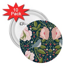 Spring Design With Watercolor Flowers 2 25  Buttons (10 Pack)  by AlexandrouPrints