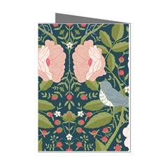 Spring Design With Watercolor Flowers Mini Greeting Cards (pkg Of 8)