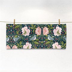 Spring Design With Watercolor Flowers Hand Towel