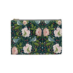 Spring Design With Watercolor Flowers Cosmetic Bag (medium) by AlexandrouPrints