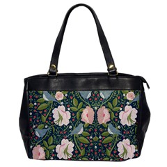 Spring Design With Watercolor Flowers Oversize Office Handbag by AlexandrouPrints