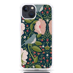 Spring Design With Watercolor Flowers Iphone 13 Tpu Uv Print Case by AlexandrouPrints