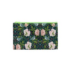 Spring Design With Watercolor Flowers Cosmetic Bag (xs)