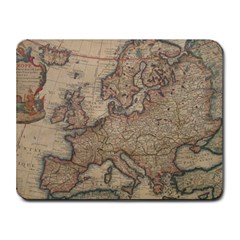 Old Vintage Classic Map Of Europe Small Mousepad by Paksenen