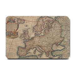 Old Vintage Classic Map Of Europe Small Doormat by Paksenen