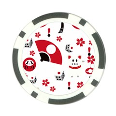 Assorted Illustration Lot Japan Fundal Japanese Poker Chip Card Guard (10 Pack) by Maspions