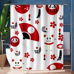 Assorted Illustration Lot Japan Fundal Japanese Shower Curtain 60  X 72  (medium) 