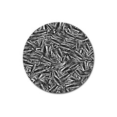 Monochrome Mirage Magnet 3  (round) by dflcprintsclothing