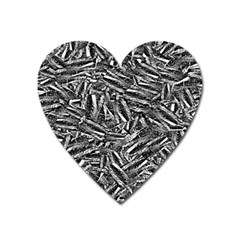 Monochrome Mirage Heart Magnet by dflcprintsclothing