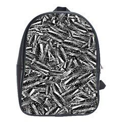 Monochrome Mirage School Bag (xl) by dflcprintsclothing