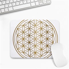 Gold Flower Of Life Sacred Geometry Small Mousepad