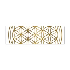 Gold Flower Of Life Sacred Geometry Sticker (bumper) by Maspions