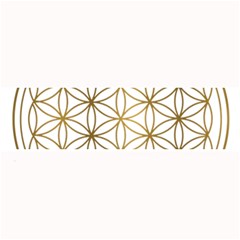 Gold Flower Of Life Sacred Geometry Large Bar Mat by Maspions