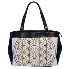 Gold Flower Of Life Sacred Geometry Oversize Office Handbag