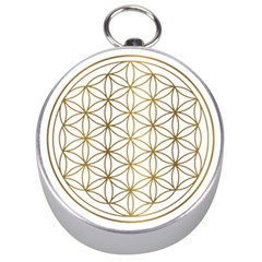 Gold Flower Of Life Sacred Geometry Silver Compasses by Maspions