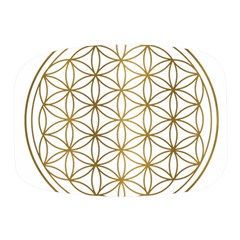 Gold Flower Of Life Sacred Geometry Mini Square Pill Box by Maspions