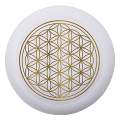 Gold Flower Of Life Sacred Geometry Dento Box With Mirror